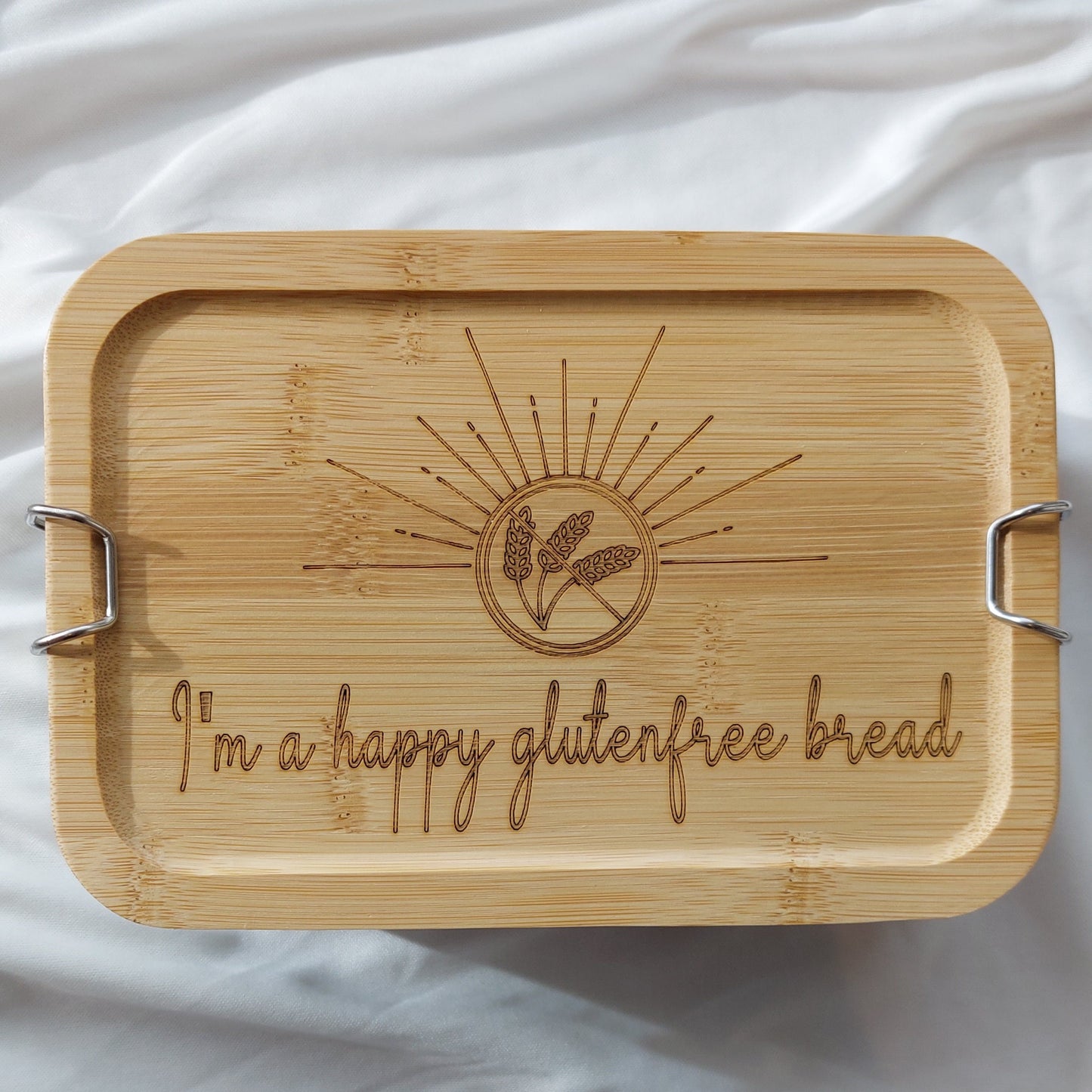 Glutenfreie Edelstahl Brotdose groß 1400 ml