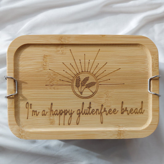 Glutenfreie Edelstahl Brotdose groß 1400 ml