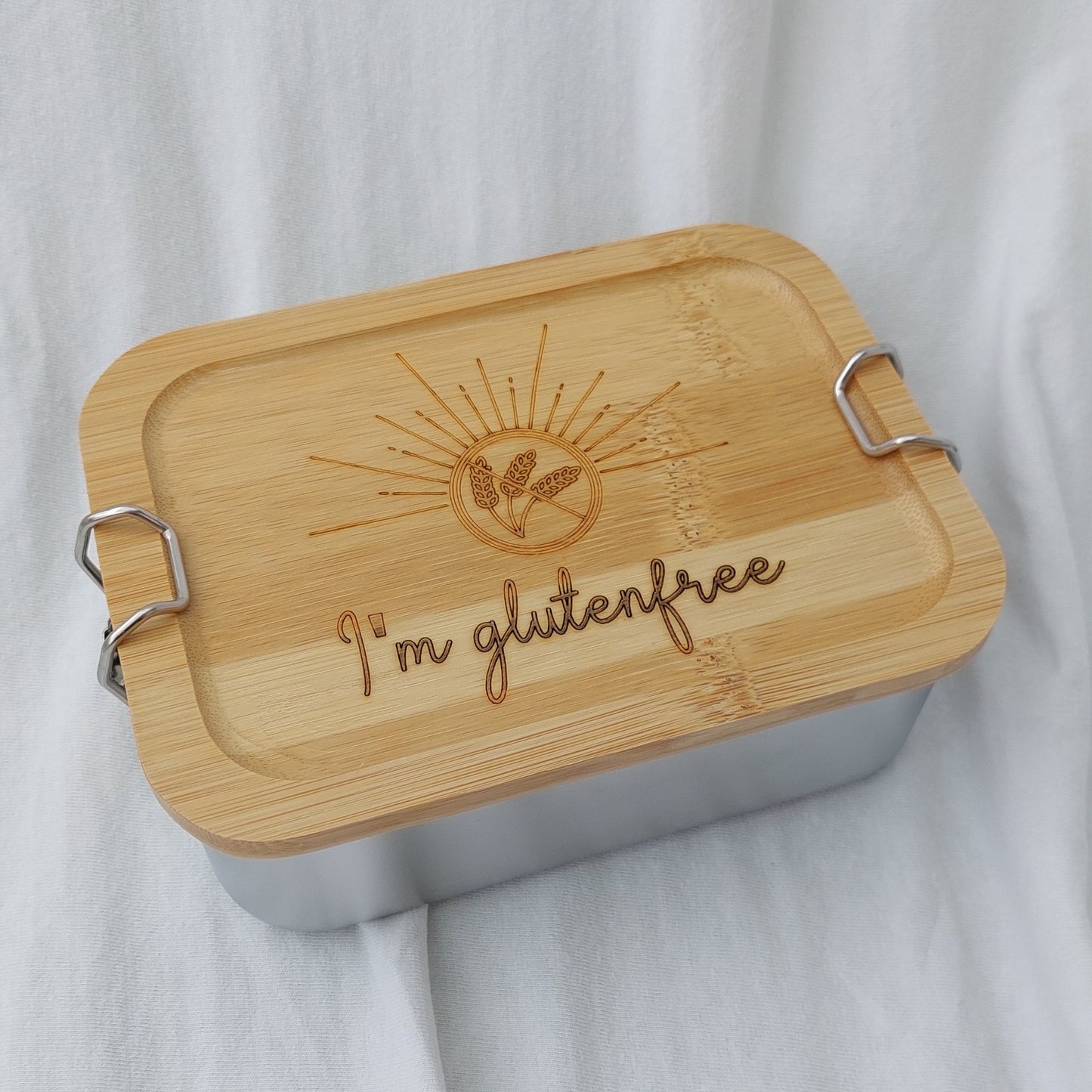 Glutenfreie Edelstahl Brotdose groß 1400 ml